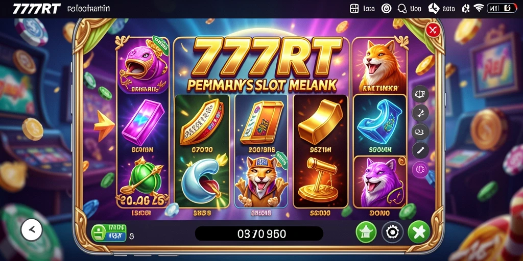 Tampilan gameplay Slot yang menarik di aplikasi 777RT.
