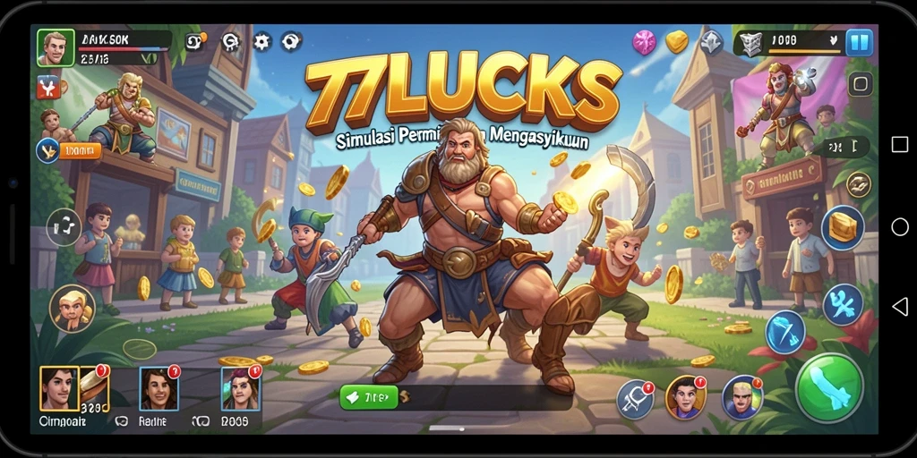 Screenshot menampilkan gameplay 77LUCKS yang seru dan interaktif.