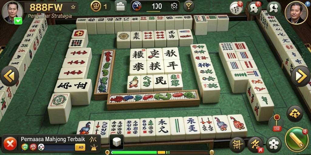 Gameplay Mahjong yang menantang dan menyenangkan di 888FW.