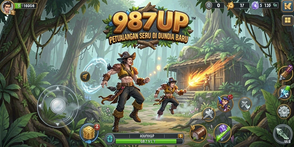 Menampilkan gameplay seru dari 987UP dalam misi petualangan.