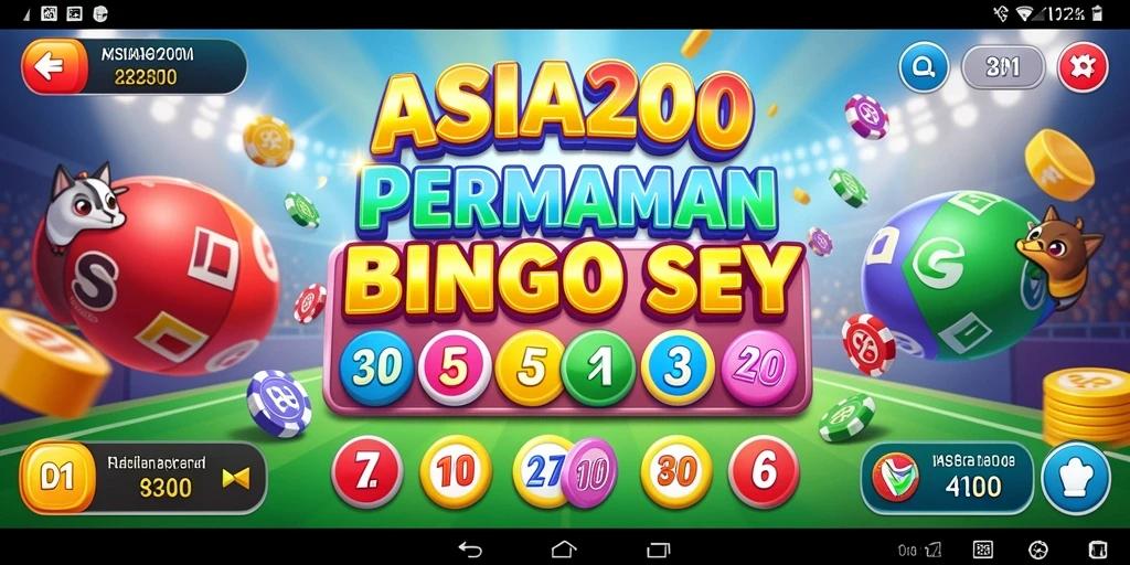 Screenshot ASIA200 yang menunjukkan keseruan permainan Bingo.