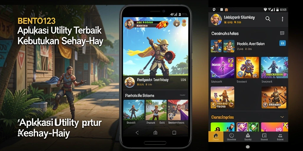Tampilan intuitif BENTO123 yang memudahkan pengguna mengakses fitur.