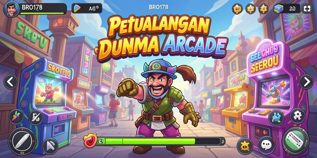 Tangkapan layar gameplay BRO178 menampilkan aksi seru di level yang penuh tantangan.