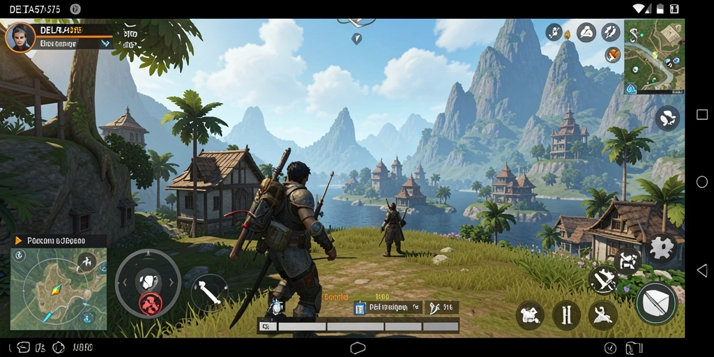 Tampilan gameplay yang menakjubkan di dunia terbuka DELTA575.