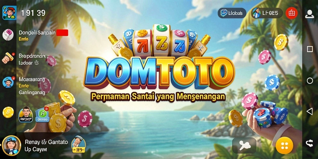 Screenshot menampilkan gameplay santai DOMTOTO yang menarik.