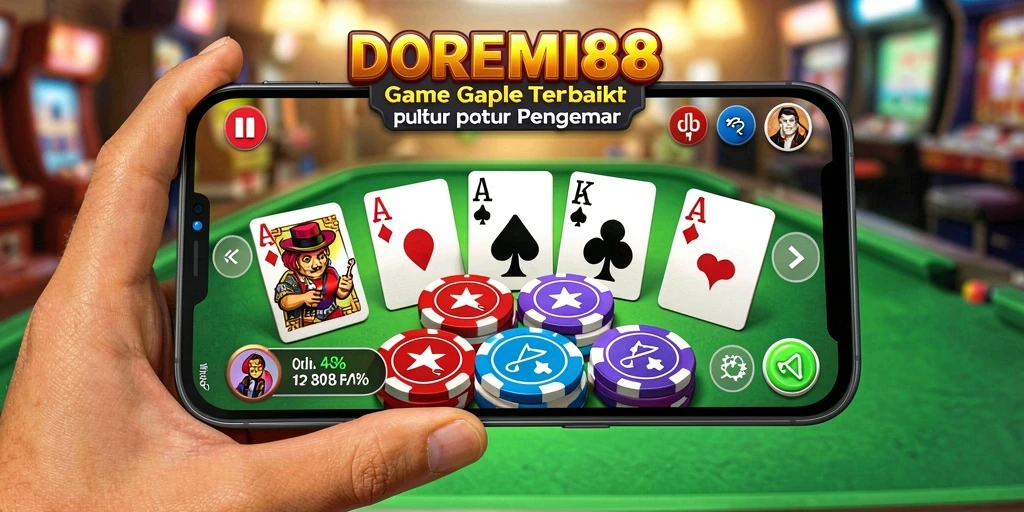 Tampilan gameplay menarik dari DOREMI88 dengan suasana Gaple.