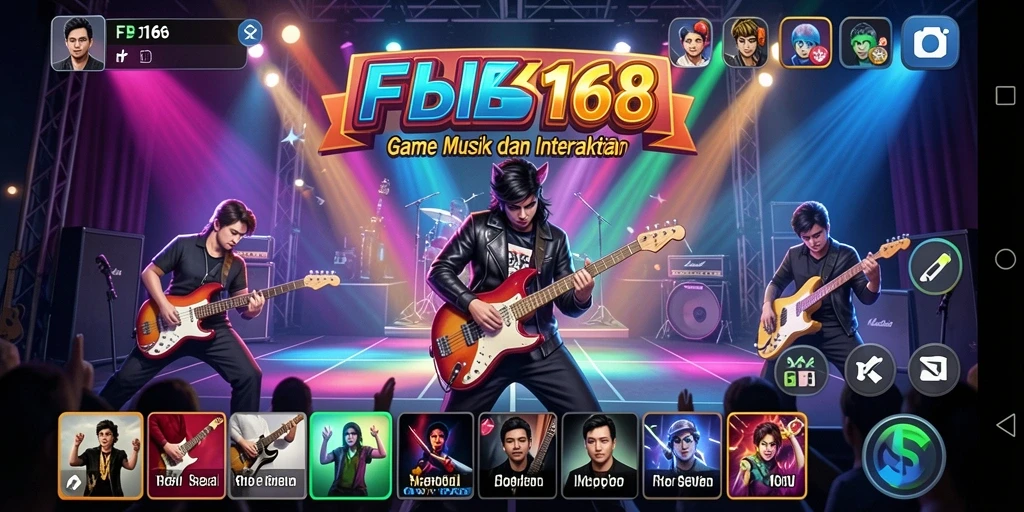 Tampilan gameplay FB168 dengan alunan musik yang menarik.
