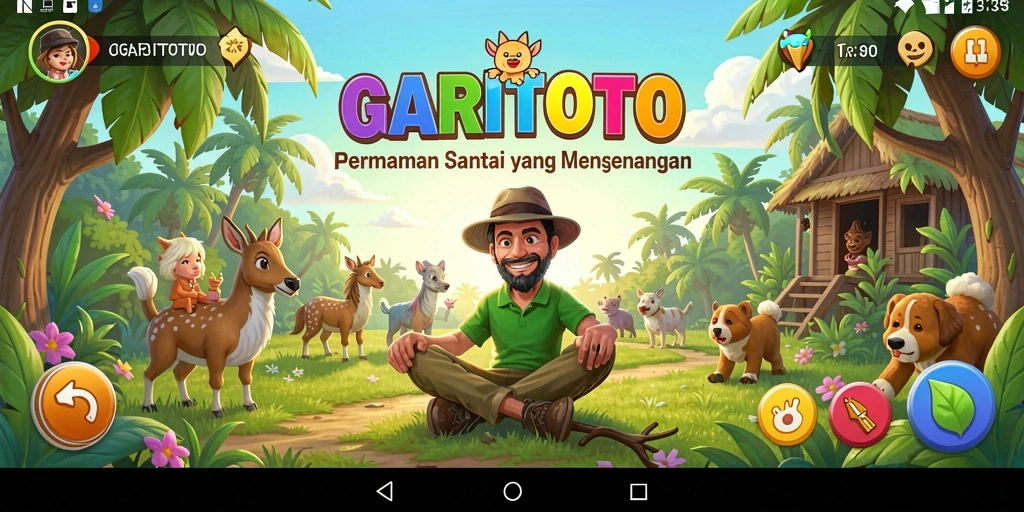 Tampilan gameplay GARITOTO yang ceria dan mengasyikkan.