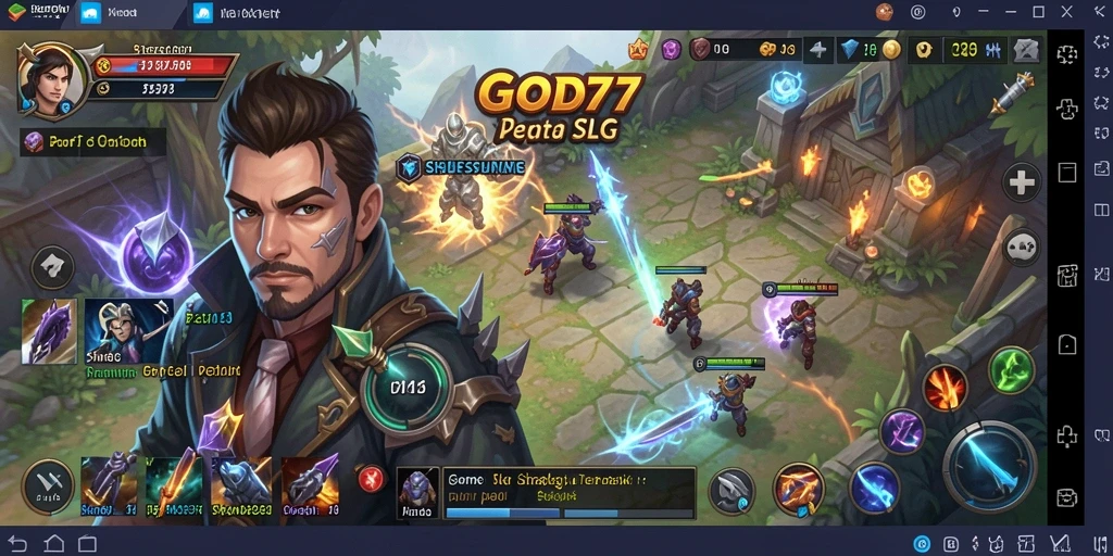 Tampilan gameplay menarik dari GOD77 dalam strategi SLG.