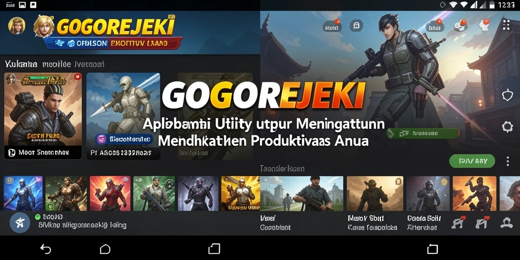 Tampilan antarmuka GOGOREJEKI yang sederhana dan intuitif.