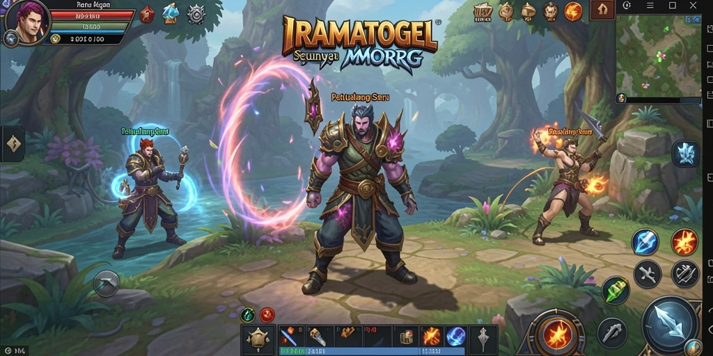 Tampilan aksi mendebarkan dalam game IRAMATOGEL.