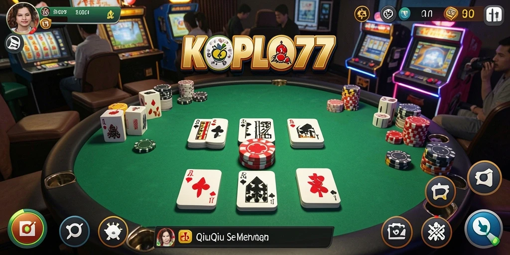Screenshot gameplay KOPLO77 menunjukkan aksi seru permainan QiuQiu.