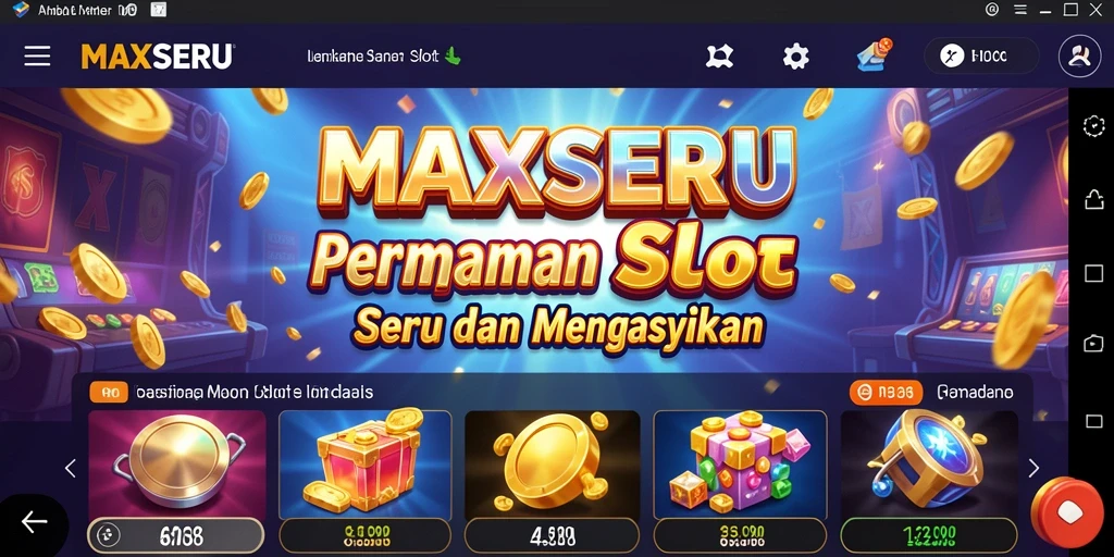 Screenshot gameplay MAXSERU yang menampilkan keseruan bermain slot.