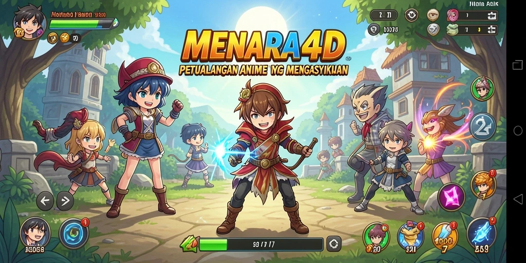 Gameplay menakjubkan MENARA4D dengan karakter Anime.