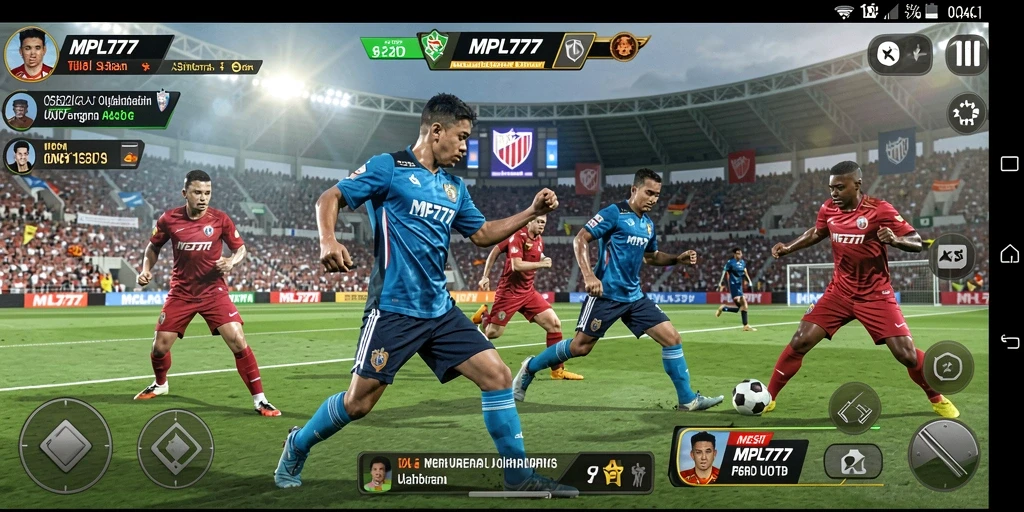 Tampilan screenshot permainan MPL777 dengan aksi olahraga nyata.