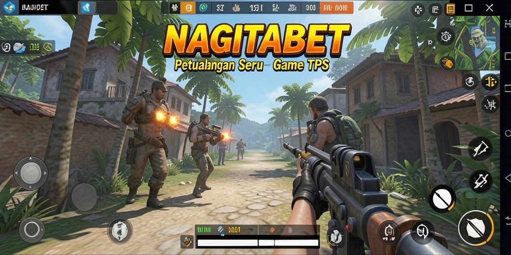 Screenshot gameplay NAGITABET menampilkan aksi tembak-menembak yang mendebarkan.