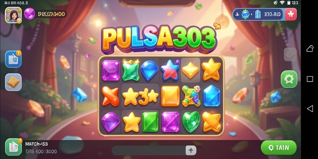 Gameplay seru PULSA303 dalam aksi Match-3.