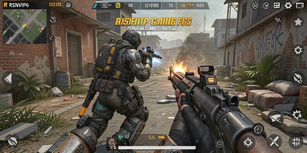Gameplay RSNVIP6 yang menarik dan menegangkan di tengah pertempuran.