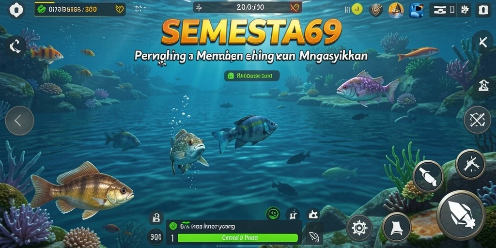 Tangkapan ikan yang menakjubkan dalam gameplay SEMESTA69.