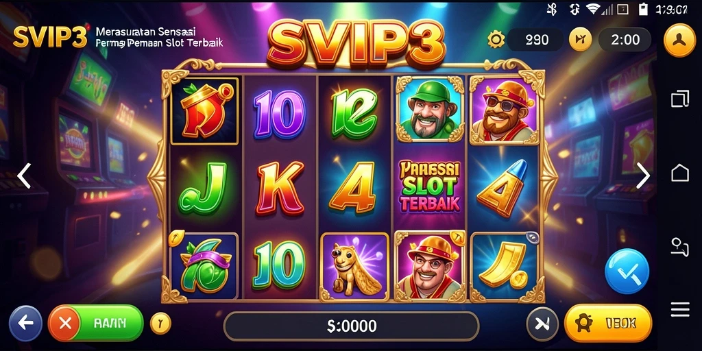 Tampilan grafis memukau dari gameplay Slot SVIP3 yang seru.