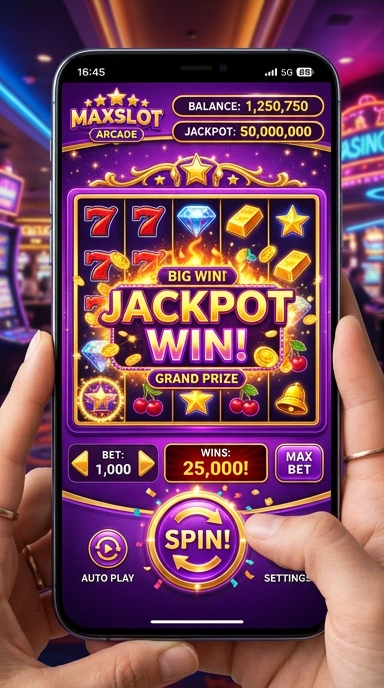 Proses unduh yang cepat pada aplikasi maxslot.
